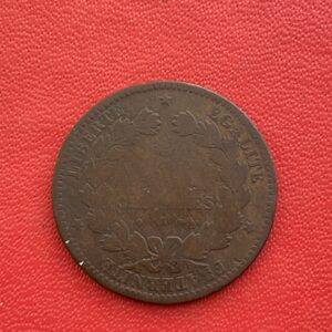 MMO175 <br> Belle et Rare monnaie de 5 centimes Cérès 1871 K <br> 15.521 exemplaires
