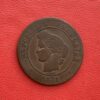 MMO175 <br> Belle et Rare monnaie de 5 centimes Cérès 1871 K <br> 15.521 exemplaires