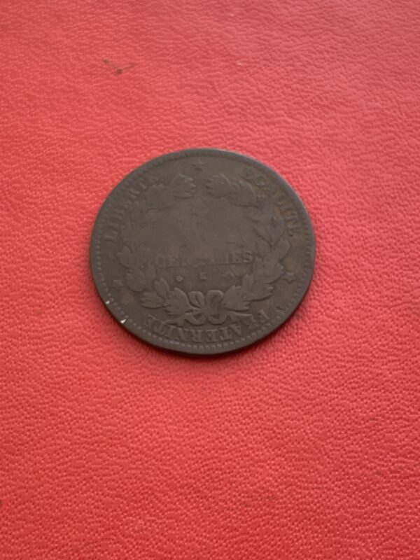 MMO175 <br> Belle et Rare monnaie de 5 centimes Cérès 1871 K <br> 15.521 exemplaires