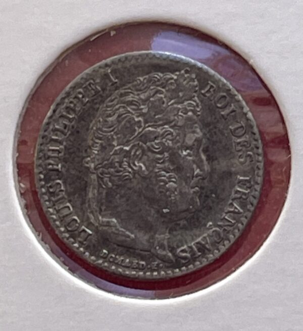 MMO161 <br> Belle monnaie Louis Philippe I <br> 1/4 de Franc 1837 A (atelier Paris)