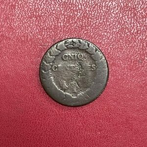 IMG-7843 MMO200</br>Monnaie fautée 5 centimes Dupré</br>CNIQ</br>Rare</br> Etat B+/TB</br>