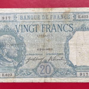20 Francs Bayard 1916