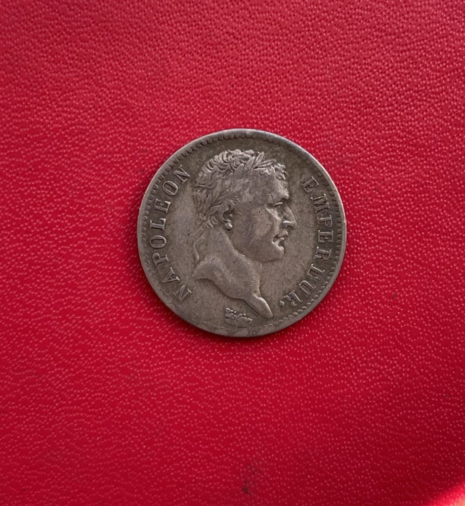 1 Franc au revers REPUBLIQUE 1808 A (atelier Paris), Napoléon Ier