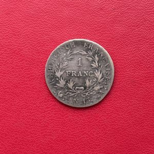 Napoléon Empereur, tête nue 1 Franc An 13A