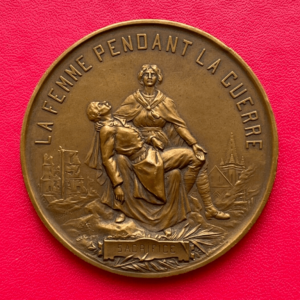 médaille en bronze 1918 La Femme pendant la Guerre, SES VERTUS