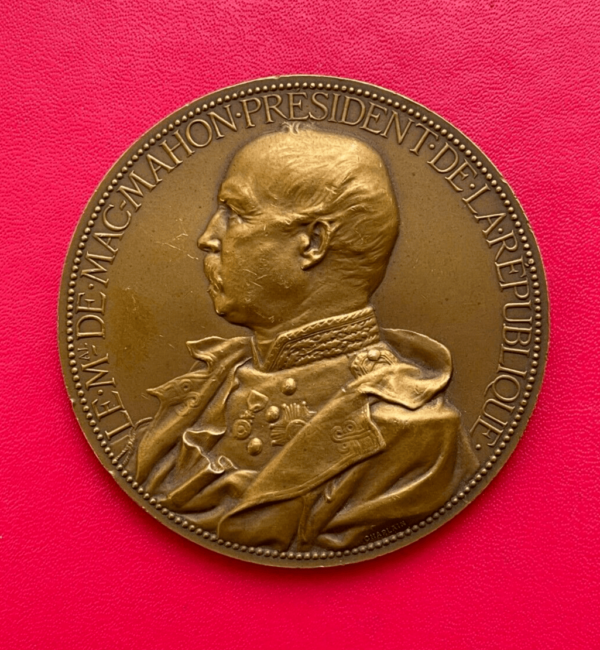 Belle médaille en bronze Le Mle De Mac-Mahon Président de la république