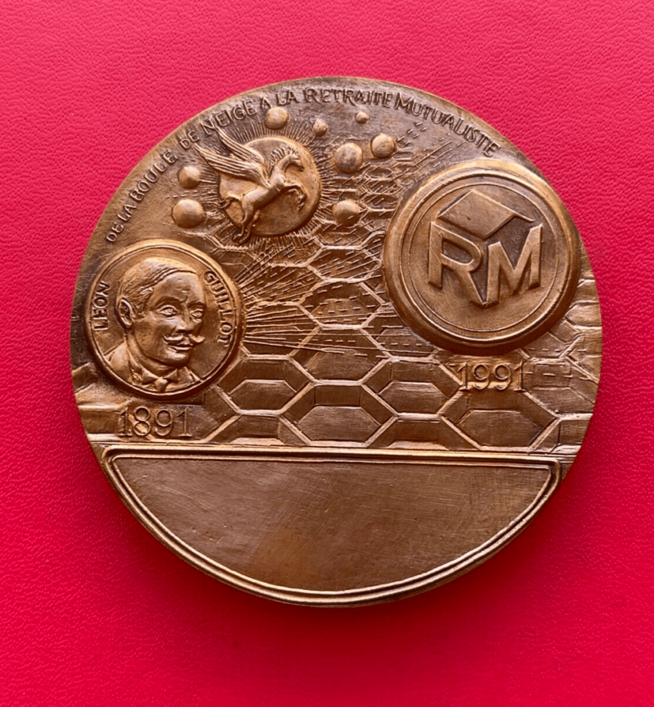 Belle médaille en Bronze, La Retraite Mutualiste 1891 - 1991
