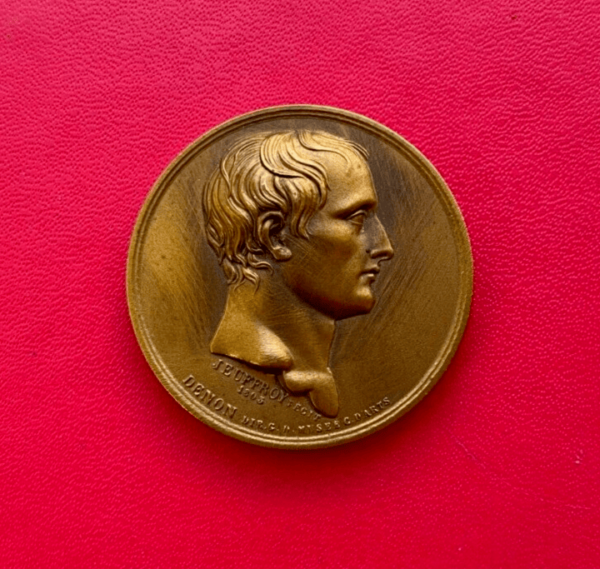 Belle médaille en bronze, Aux Arts la Victoire, an IV du consulat de Bonaparte
