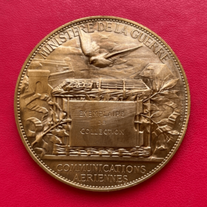 Médaille exemplaire de collection Communication aériennes Ministère de la Guerre