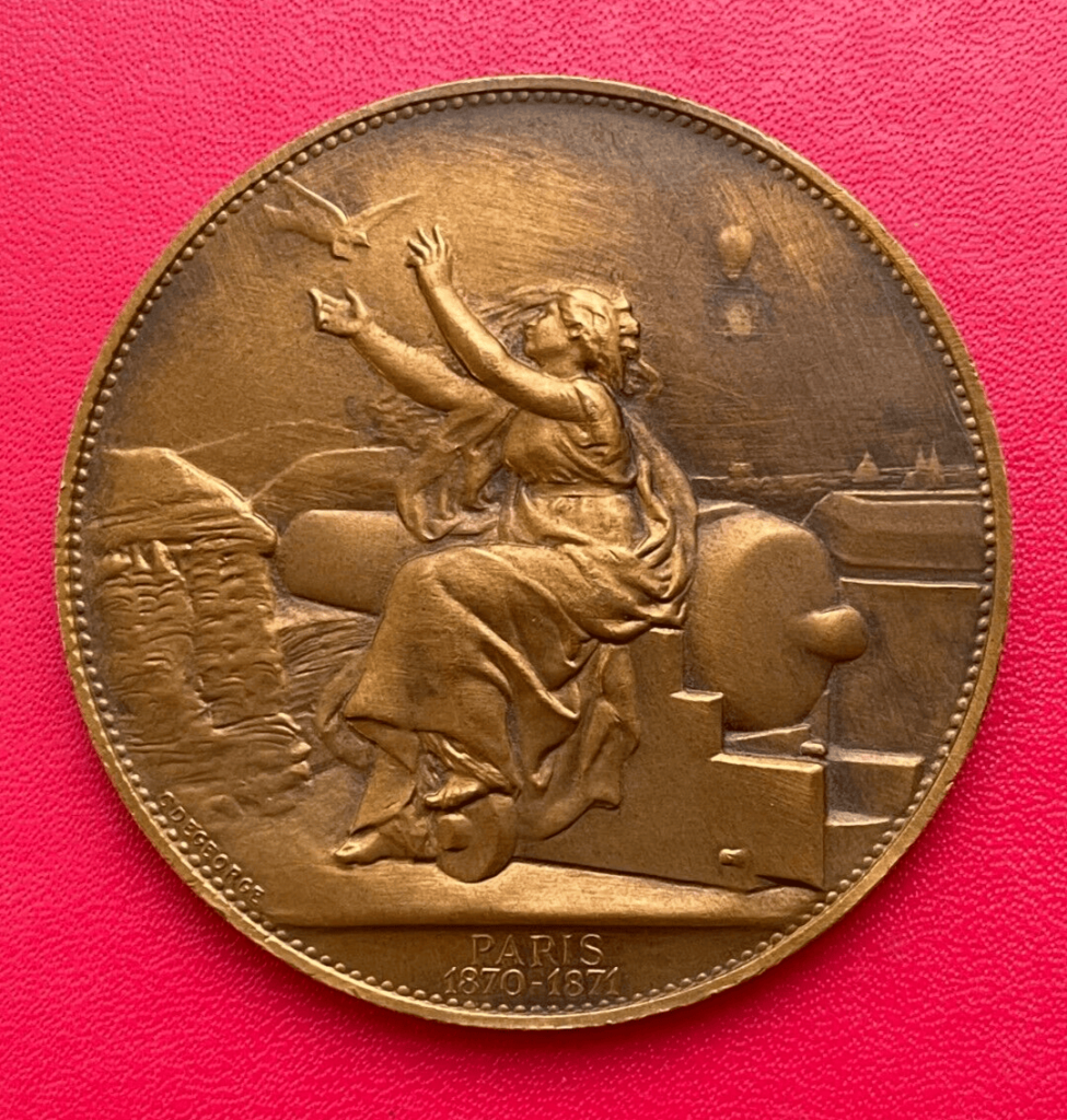 Médaille exemplaire de collection Communication aériennes Ministère de la Guerre
